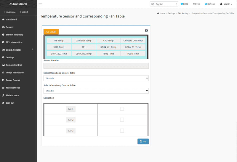 X570D4I-2T IPMI Fan Table